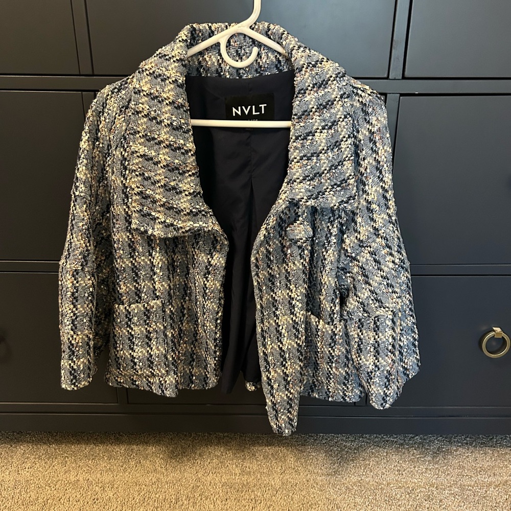 NVLT Women's Textured Bomber Jacket/Blazer